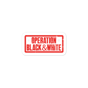 Operation Black & White Vinyl Decals
